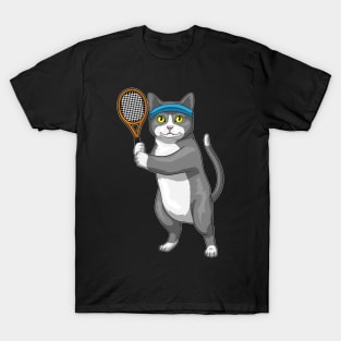 Cat Tennis Tennis racket T-Shirt